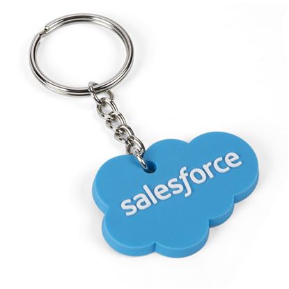 Salesforce Cloud Rubber Keytag