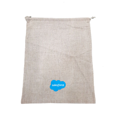 Linen drawstriing bag