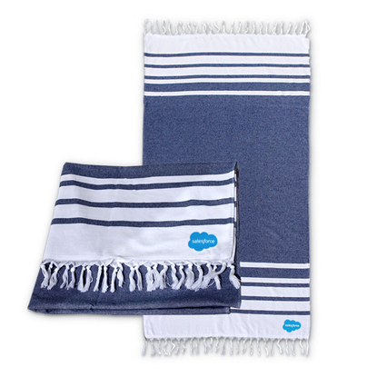Turkish Beach Towel - Navy