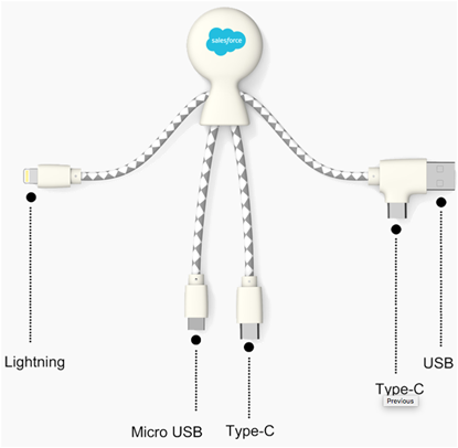 Mr. Bio 5 in 1 Charging Cable