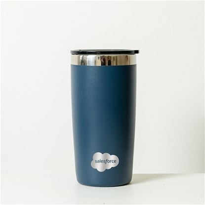 Navy Tumbler with slide lid